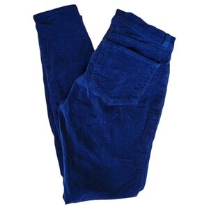 J Brand Midnight Blue Velvet Legging Jeans Size 27